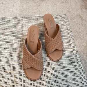 Joie Woven Block Heel